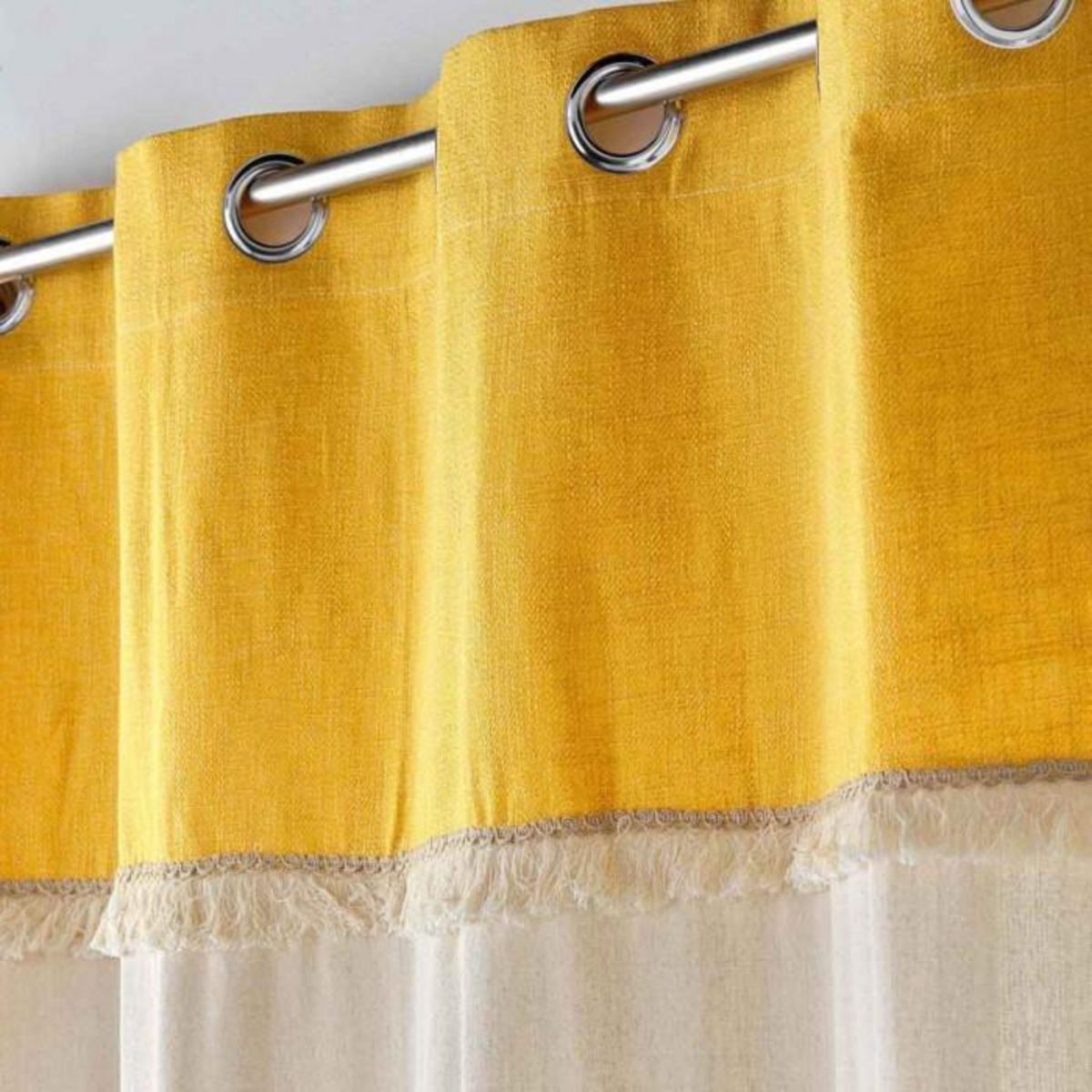 Paris Prix Rideau à Œillets  Cancun  140x240cm Jaune