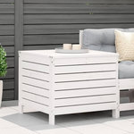 VIDAXL Repose-pied de jardin blanc 62x63,5x53,5 cm bois de pin massif