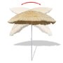 Voir la diapositive 3 : VIDAXL Parasol de plage inclinable style Hawaii