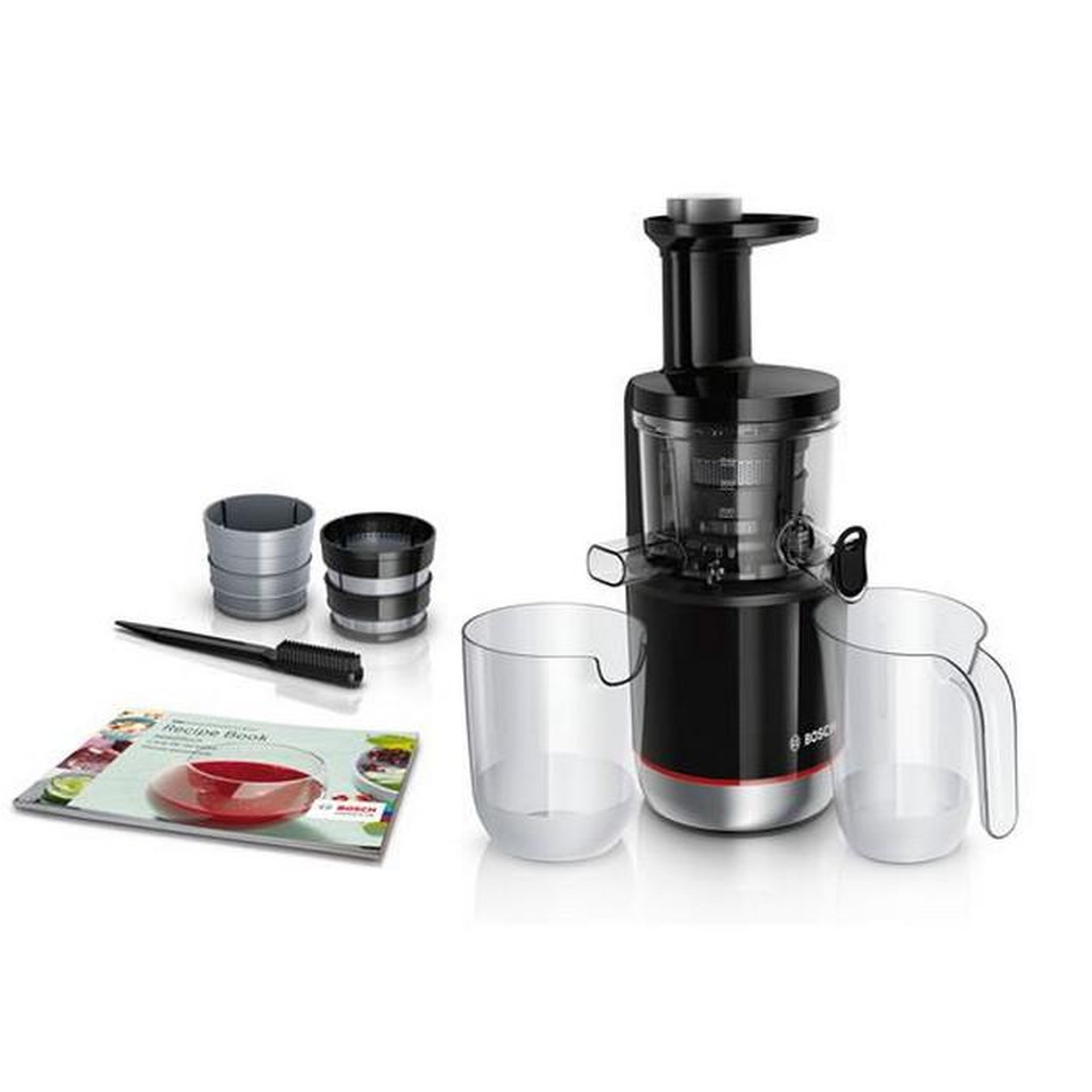 Voir la diapositive 2 : BOSCH Extracteur de jus vertical 1.4l 150w noir/rouge - mesm731m