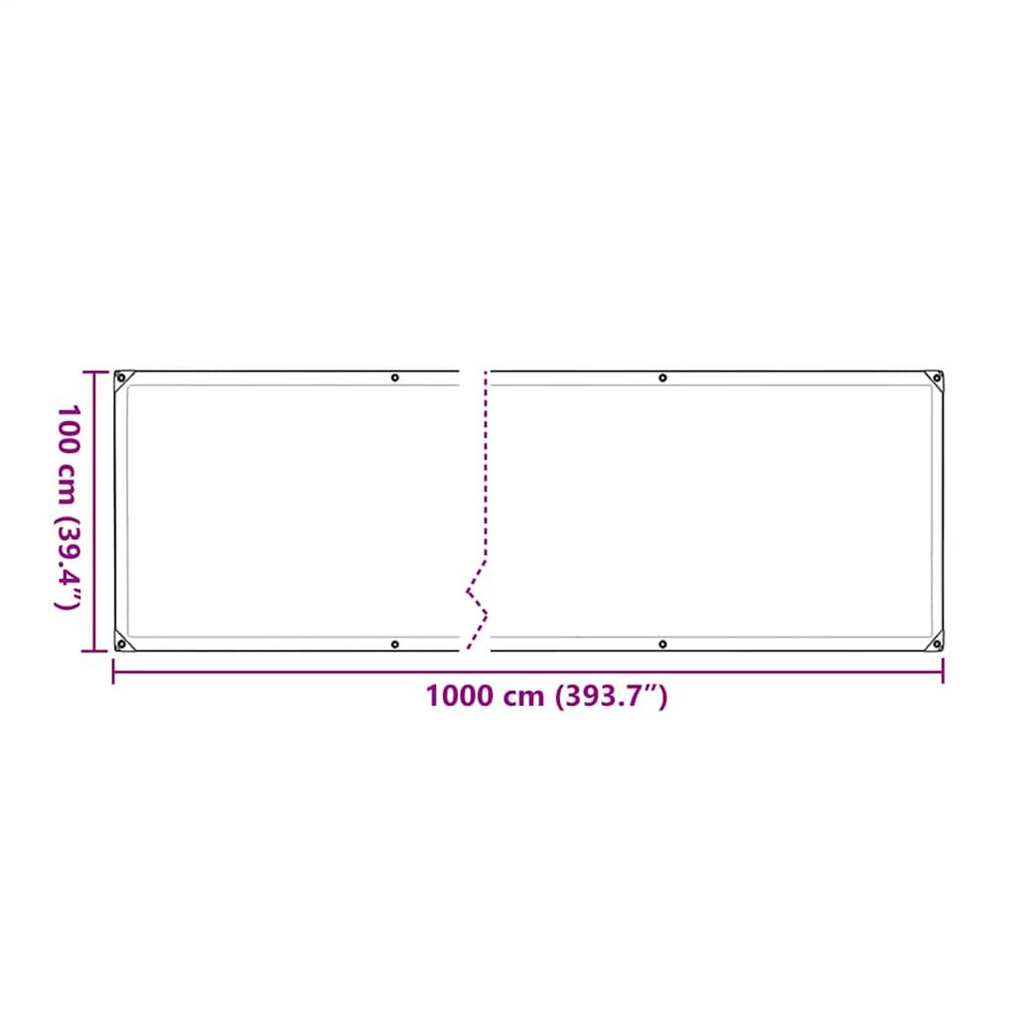 Voir la diapositive 6 : VIDAXL Housse de protection plantes avec œillets 1x10 m polyethylene