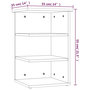 Voir la diapositive 6 : VIDAXL Armoire laterale Noir 35x35x55 cm Agglomere