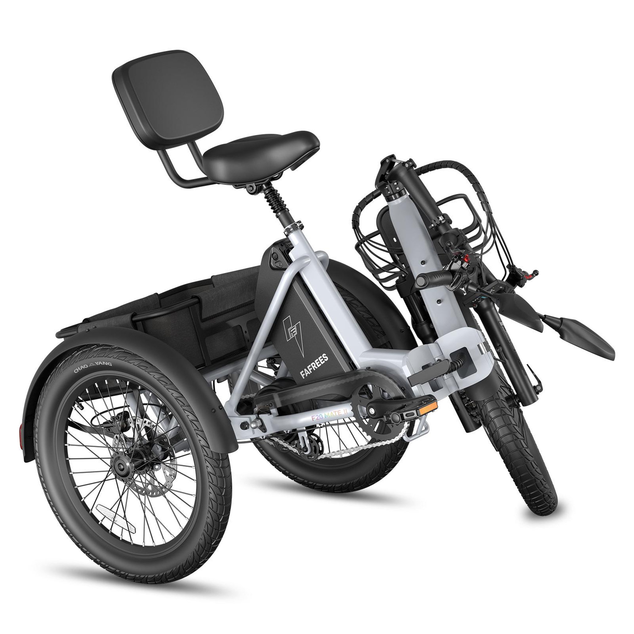 Voir la diapositive 2 : FAFREES Tricycle électrique fafrees f20 mate ii 21 ah