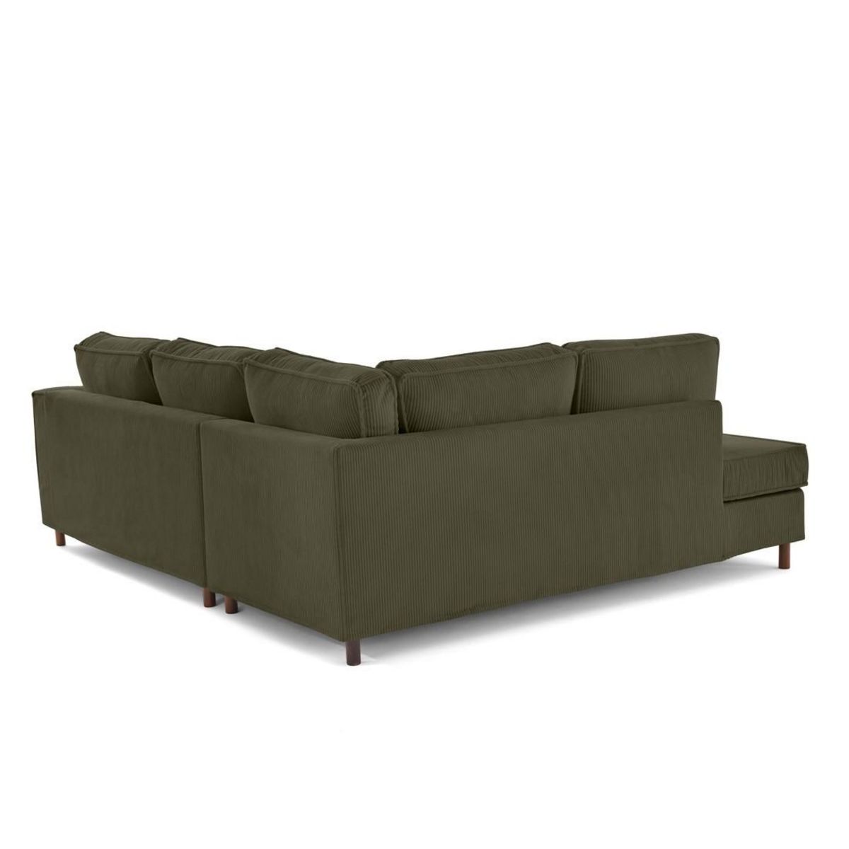 LISA DESIGN Jake - canapé déhoussable d'angle gauche 5 places en velours côtelé