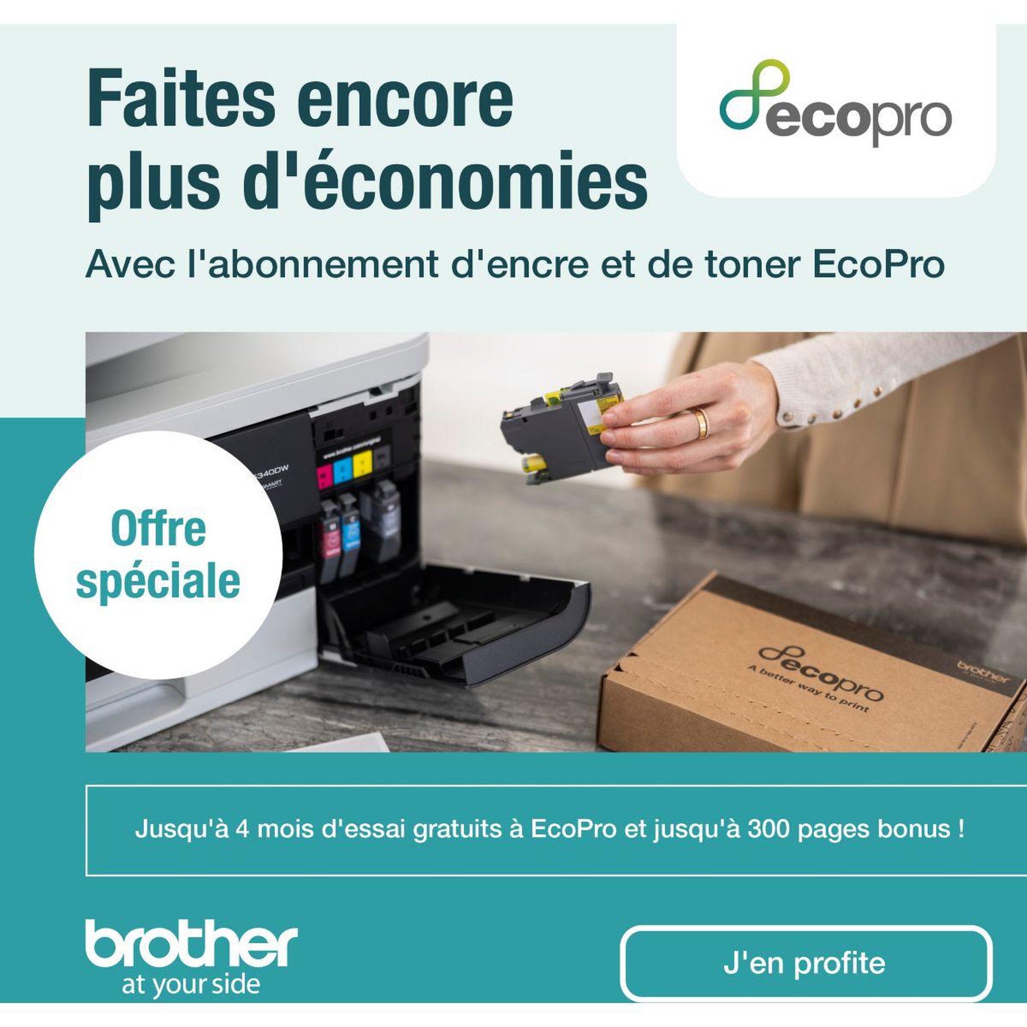 Voir la diapositive 2 : Brother Imprimante jet d'encre DCPJ1360DWRE1