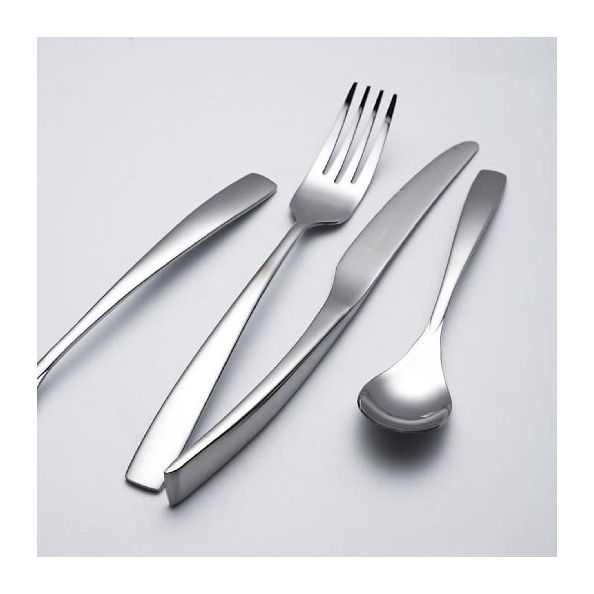 Voir la diapositive 2 : Arthur Martin Ménageres - ARTHUR MARTIN - AM3630 - 24 pieces - Acier inoxydable - Finition miroir