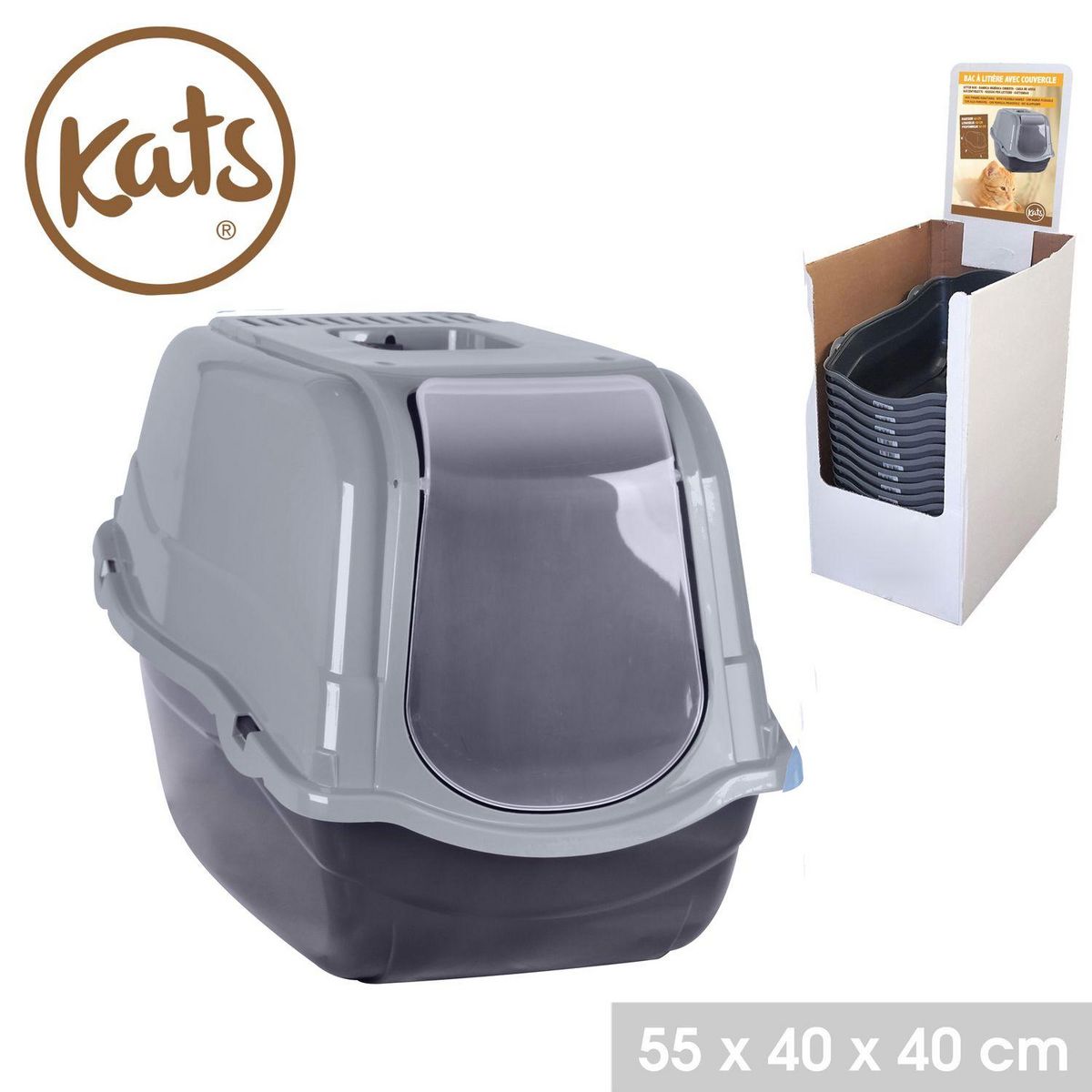 FORNORD Maison de toilette litière pour chat EDEN