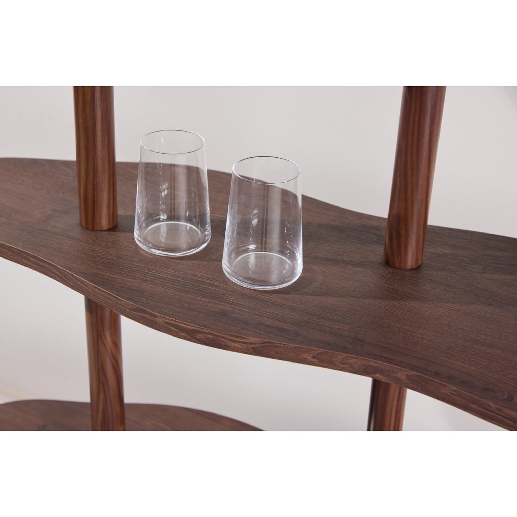 Voir la diapositive 6 : Paris Prix Étagère ondulé 5 niveaux  moln  140cm marron