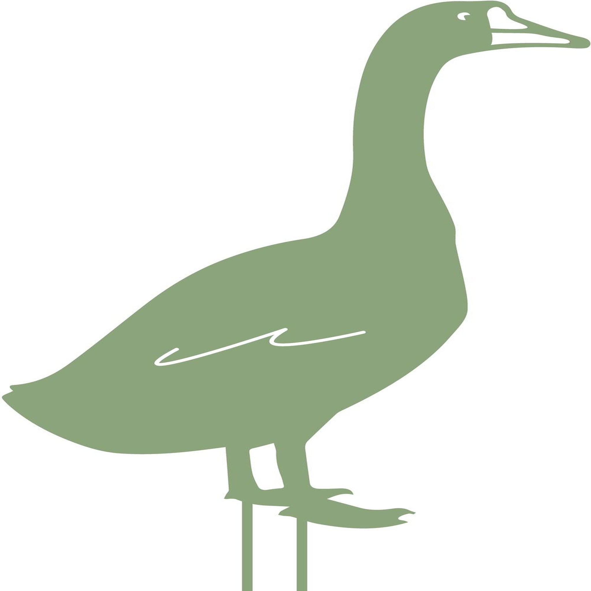 CENTRALE BRICO Figurine à piquer Oie - 50x34 cm - vert clair