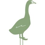 CENTRALE BRICO Figurine à piquer Oie - 50x34 cm - vert clair