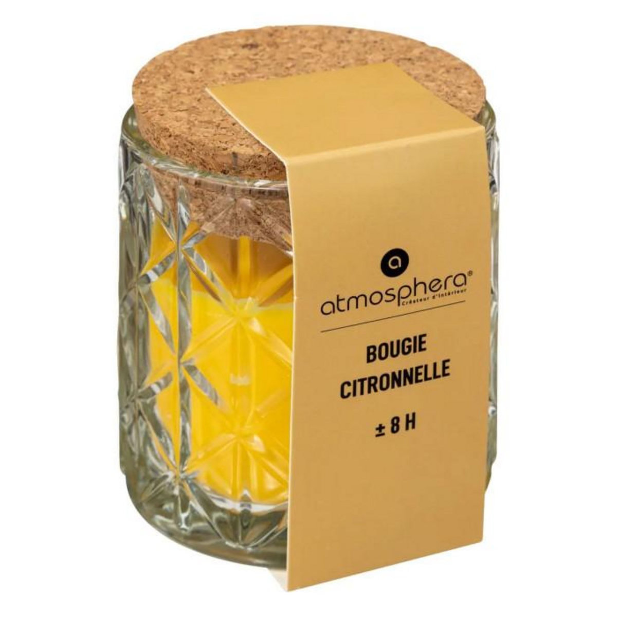 ATMOSPHERA Bougie Parfumée  Any  90g Citronnelle