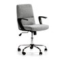 Voir la diapositive 1 : VS VENTA-STOCK Fauteuil de Bureau relevable et reclinable Teo matelassé avec Tissu Gris Clair