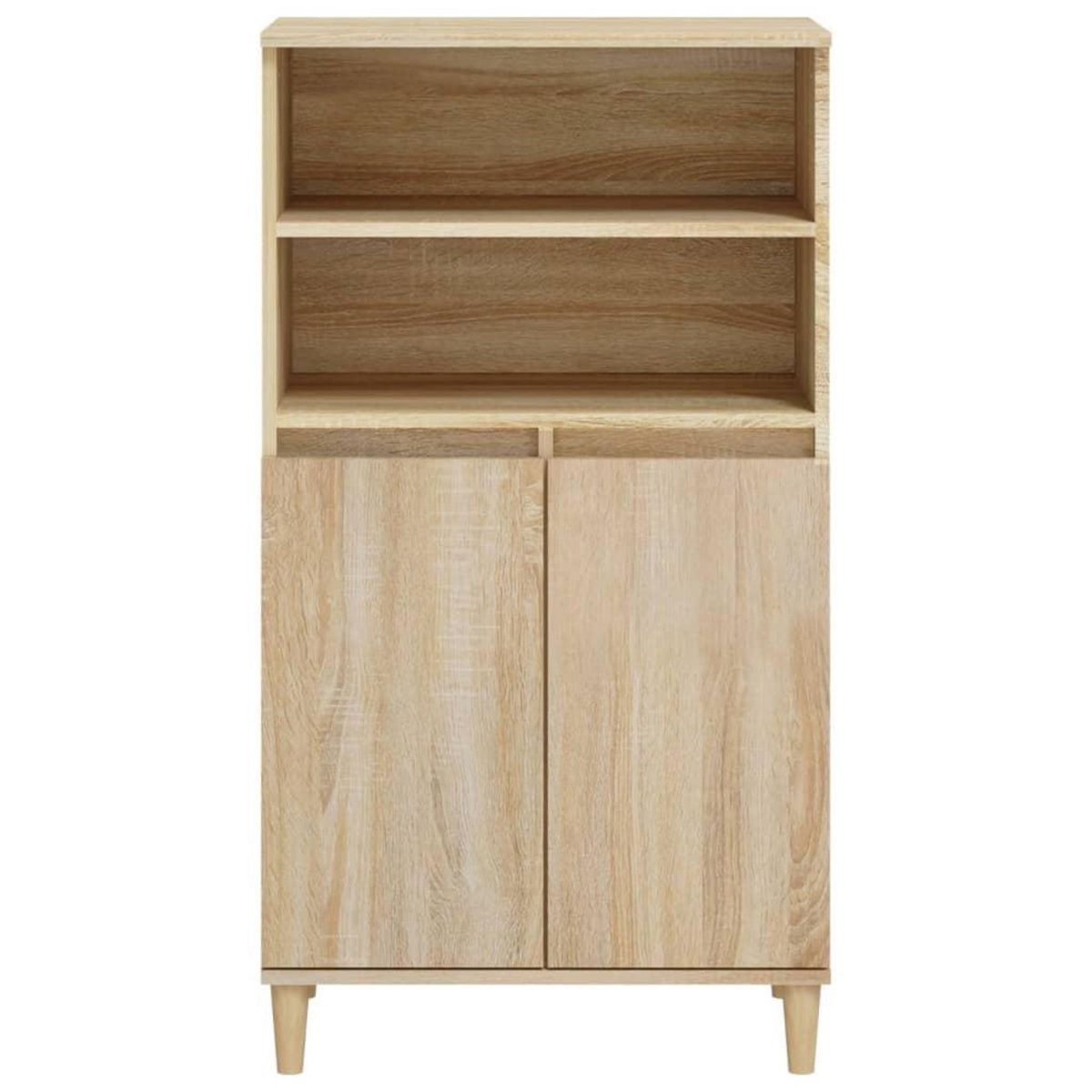 VIDAXL Buffet haut Chene sonoma 60x36x110 cm Bois d'ingenierie