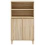 Voir la diapositive 3 : VIDAXL Buffet haut Chene sonoma 60x36x110 cm Bois d'ingenierie