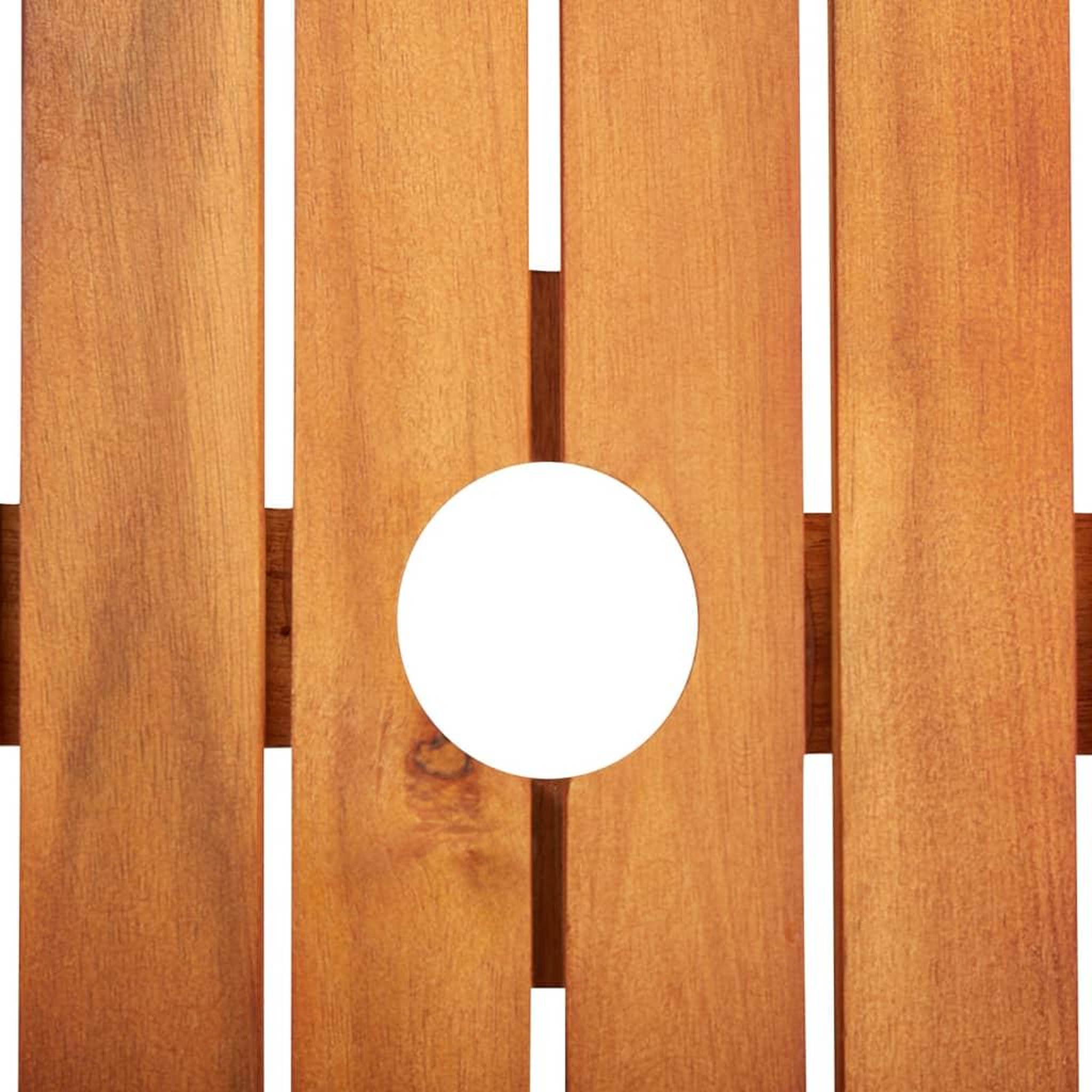 Voir la diapositive 4 : VIDAXL Ensemble a manger de jardin 5 pcs avec coussins Acacia solide