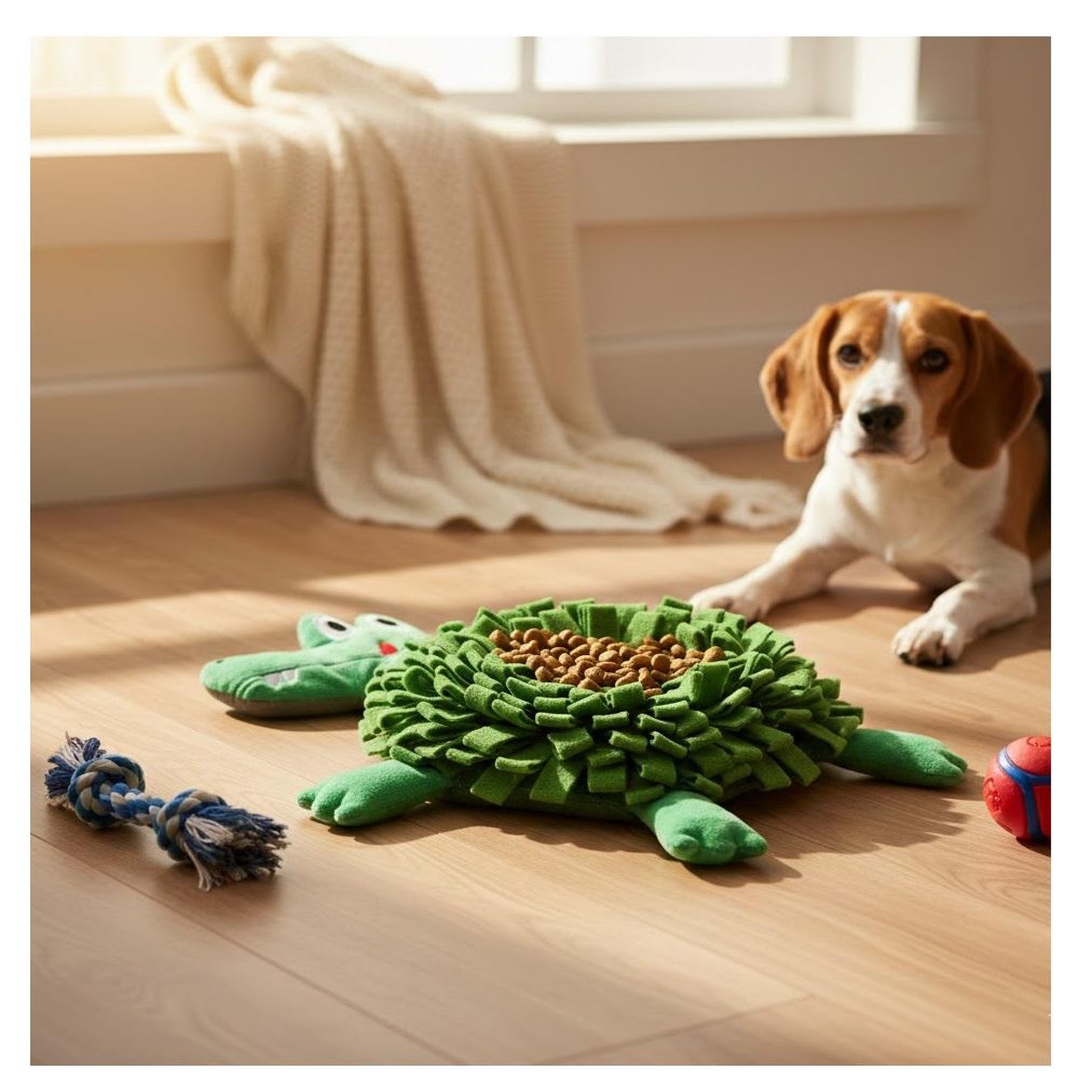 Voir la diapositive 2 : Eden Jeu d'occupation et de fouille jammie crocodile pour chien