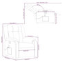 Voir la diapositive 6 : VIDAXL Fauteuil de massage inclinable Creme Tissu