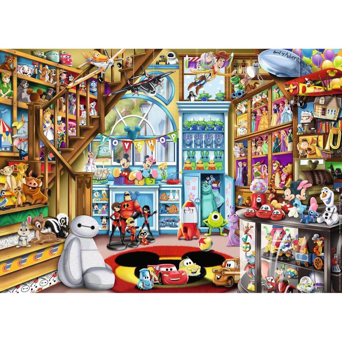 RAVENSBURGER Puzzle 1000 pièces : Disney : Le magasin de jouets pas cher 