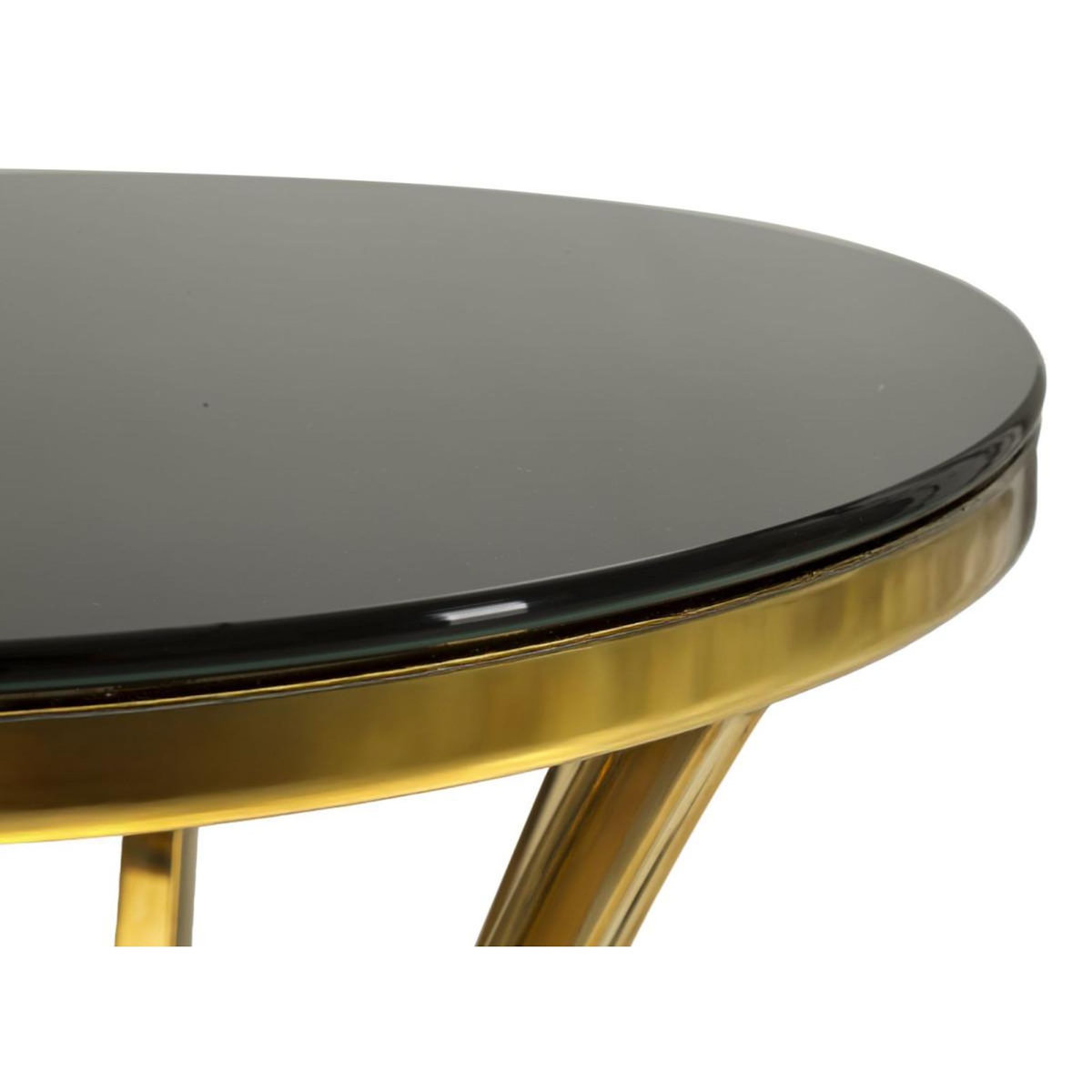 Paris Prix Table d'Appoint  Shanty  81cm Noir & Or