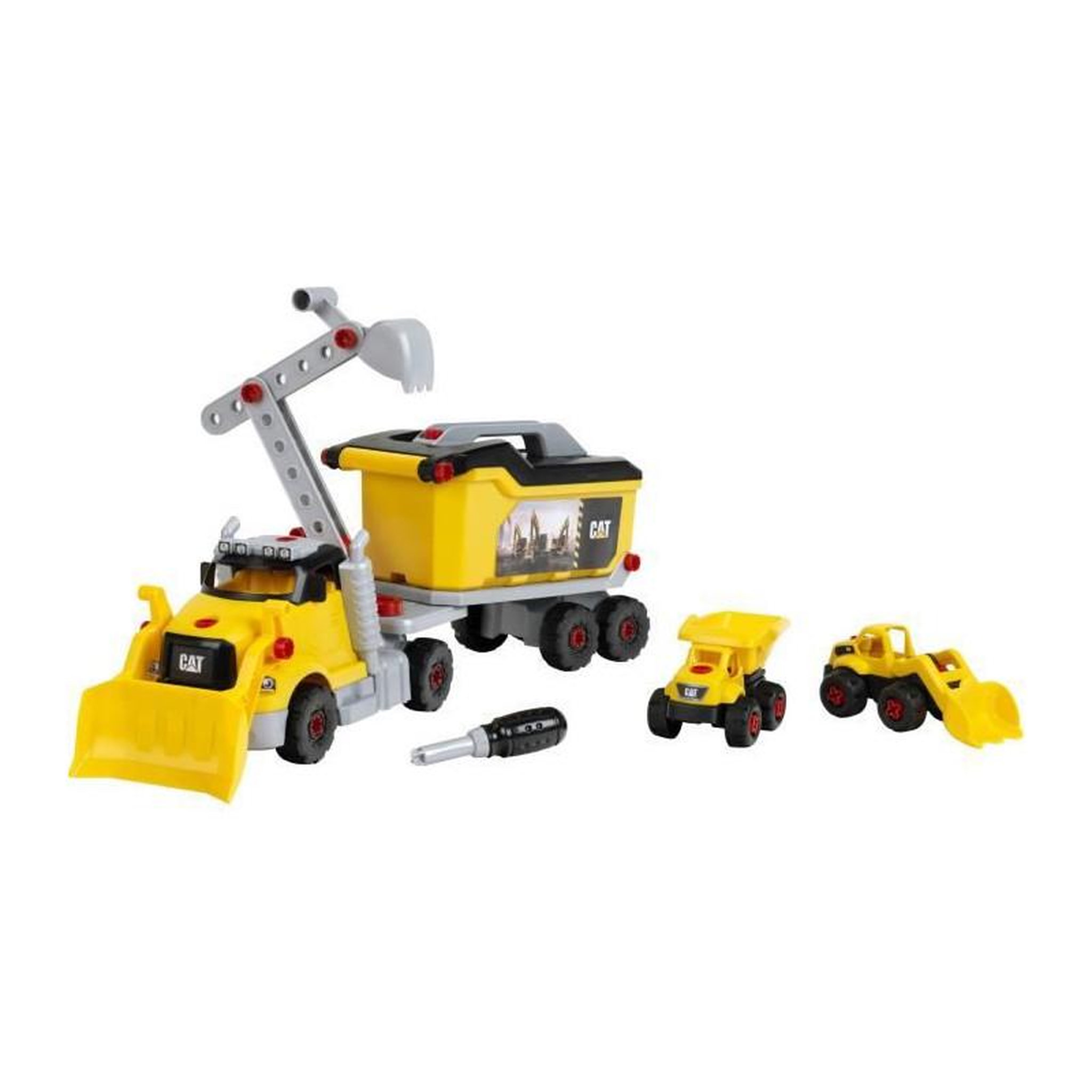 Voir la diapositive 5 : Klein Camion a monter 4 en 1 Caterpillar - KLEIN - 3252