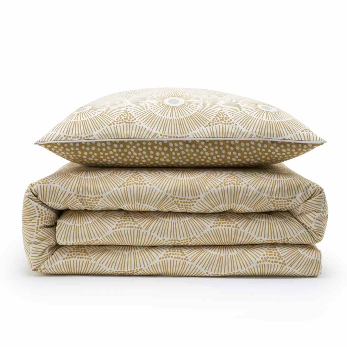 FUTURE HOME Parure de lit 2 personnes graphique réversible à pois