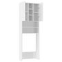Voir la diapositive 5 : VIDAXL Meuble pour machine a laver blanc brillant 64x25,5x190 cm