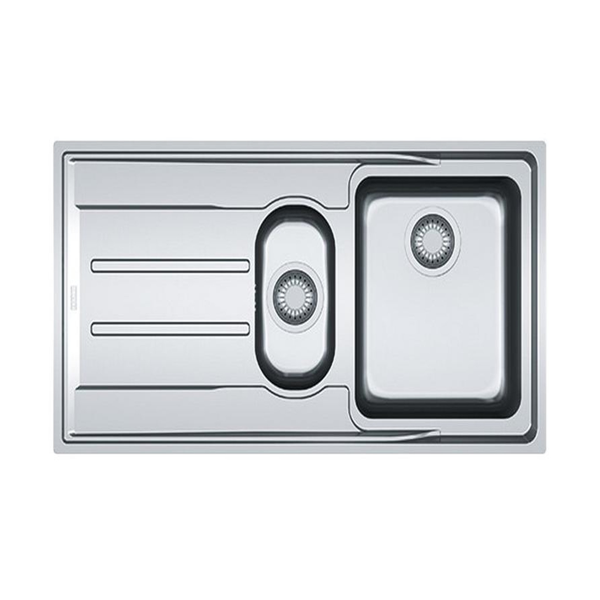 franke Evier à encastrer 51.4cm inox avec siphon - 758005