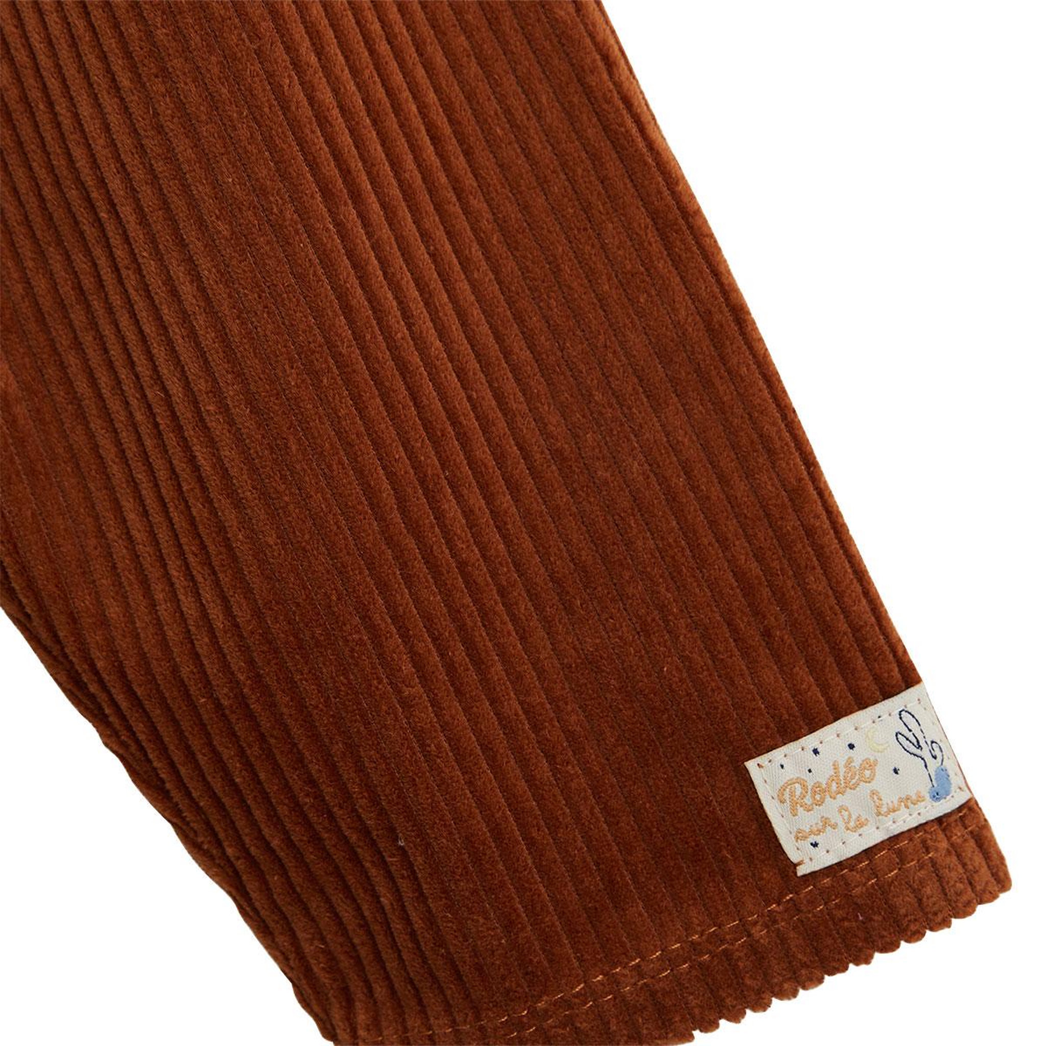 Voir la diapositive 4 : PETIT BEGUIN Pantalon bébé en velours côtelé moka