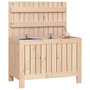 Voir la diapositive 4 : VIDAXL Boîte de rangement de jardin 76x42,5x54 cm Bois massif de pin