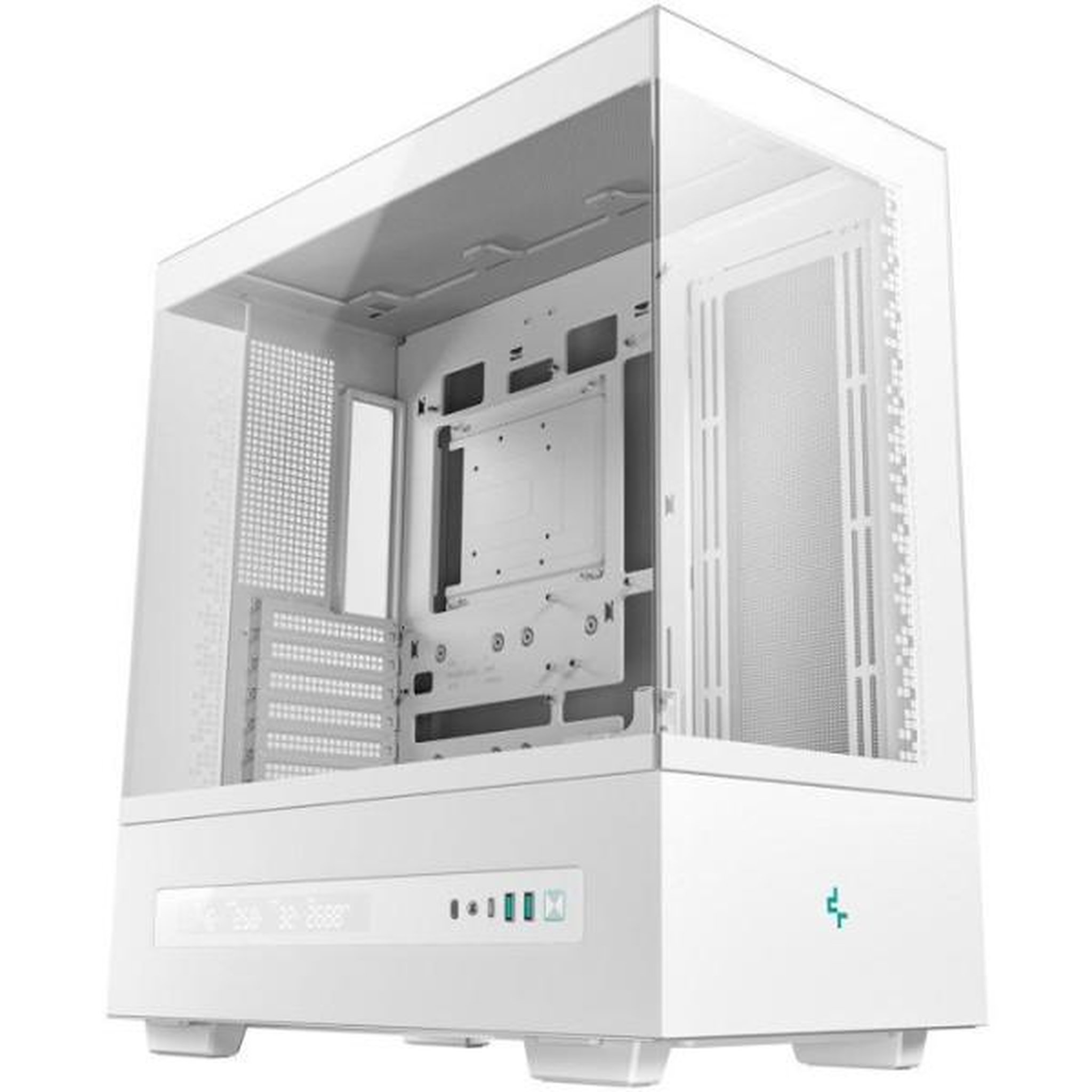 Deepcool Boitier PC - DEEPCOOL - R-CH690-WHNNA0D-G-1 - Ecran digital - Mini tour - Format Mini-ITX/Micro-ATX/ATX & Micro-ATX - Blanc