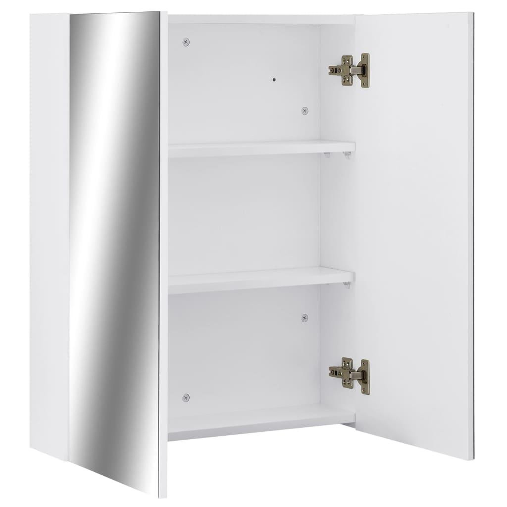 Voir la diapositive 3 : VIDAXL Armoire a miroir de salle de bain Blanc 60x15x75 cm MDF