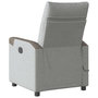 Voir la diapositive 5 : VIDAXL Fauteuil de massage inclinable gris nuage tissu