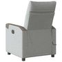 Voir la diapositive 5 : VIDAXL Fauteuil de massage inclinable gris nuage tissu