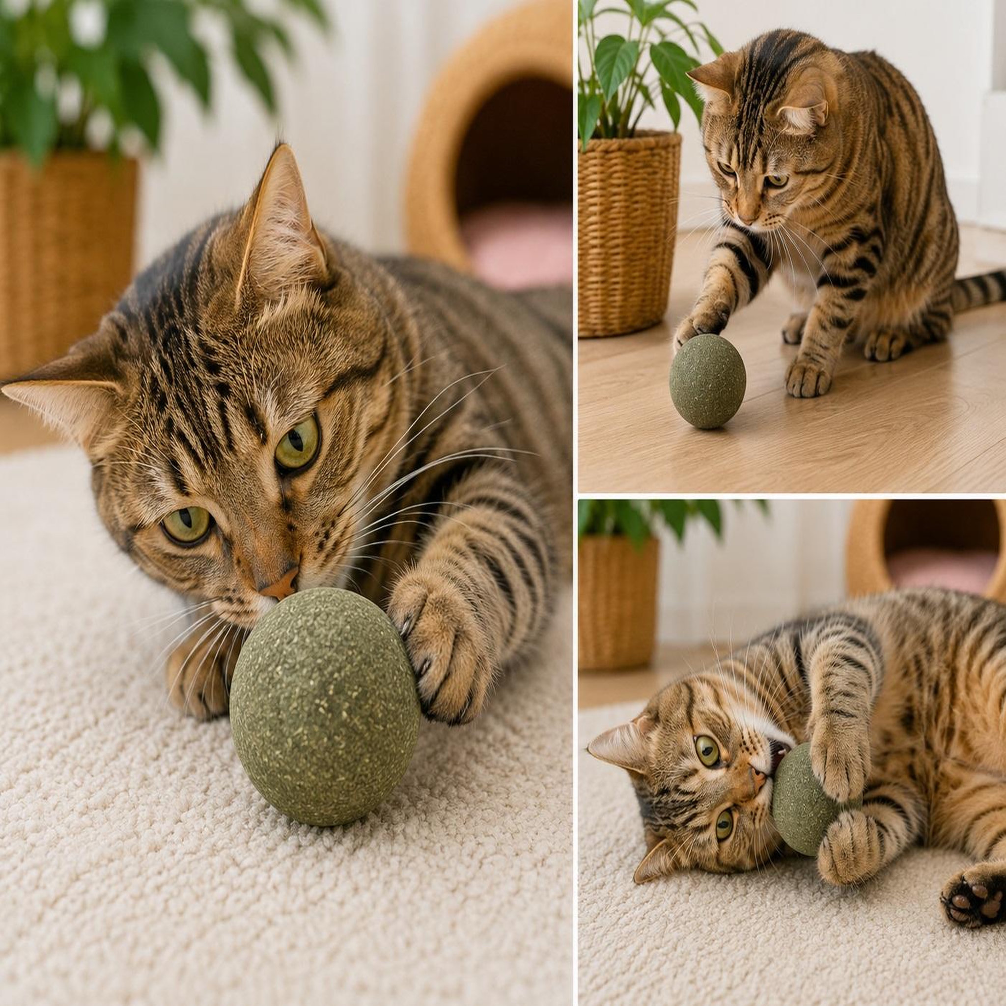 Voir la diapositive 5 : Eden Balle de cataire naturelle katti jouet pour chat
