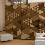Paris Prix Papier Peint  Brown Patchwork  50x1000cm