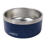 M PETS Gamelle - M PETS - ESKIMO - Double paroi 2 L - Bleu - Acier inoxydable, antidérapant, inodore, antirouille, lavable