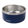 Voir la diapositive 1 : M PETS Gamelle - M PETS - ESKIMO - Double paroi 2 L - Bleu - Acier inoxydable, antidérapant, inodore, antirouille, lavable