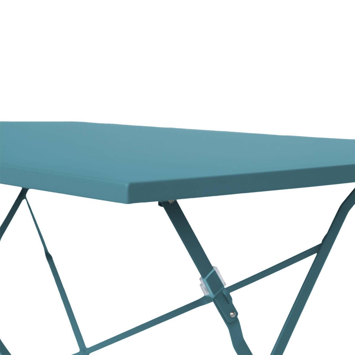 SWEEEK Table de jardin bistrot pliable - Emilia rectangle - Table rectangle 110x70cm en acier thermolaqué