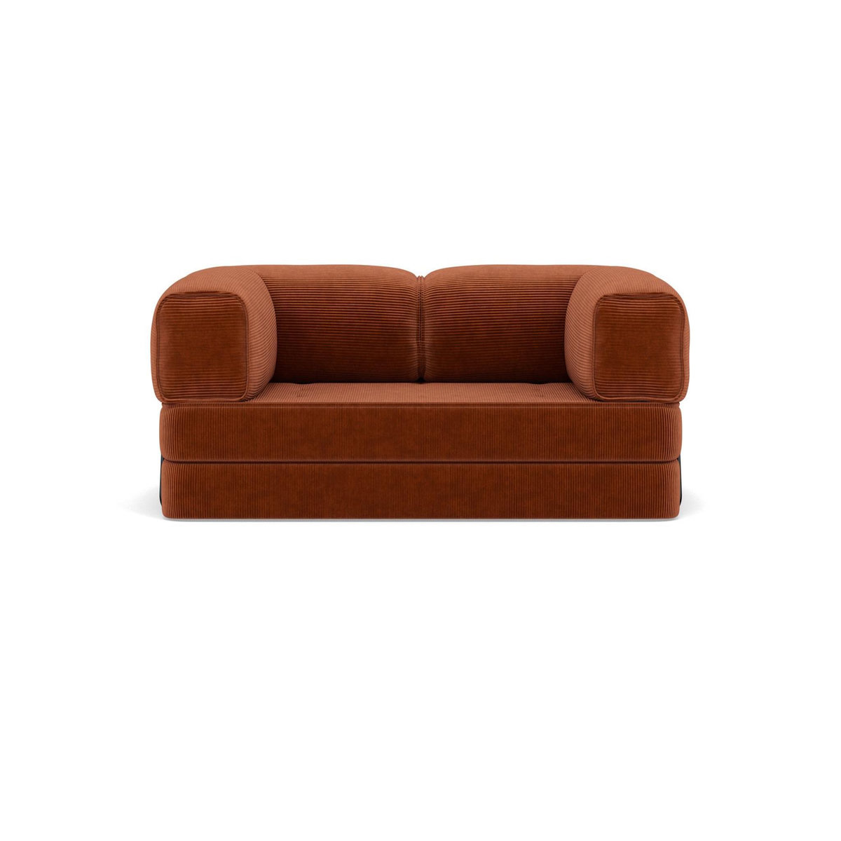 LISA DESIGN Poppy - canapé 3 places convertible en velours côtelé