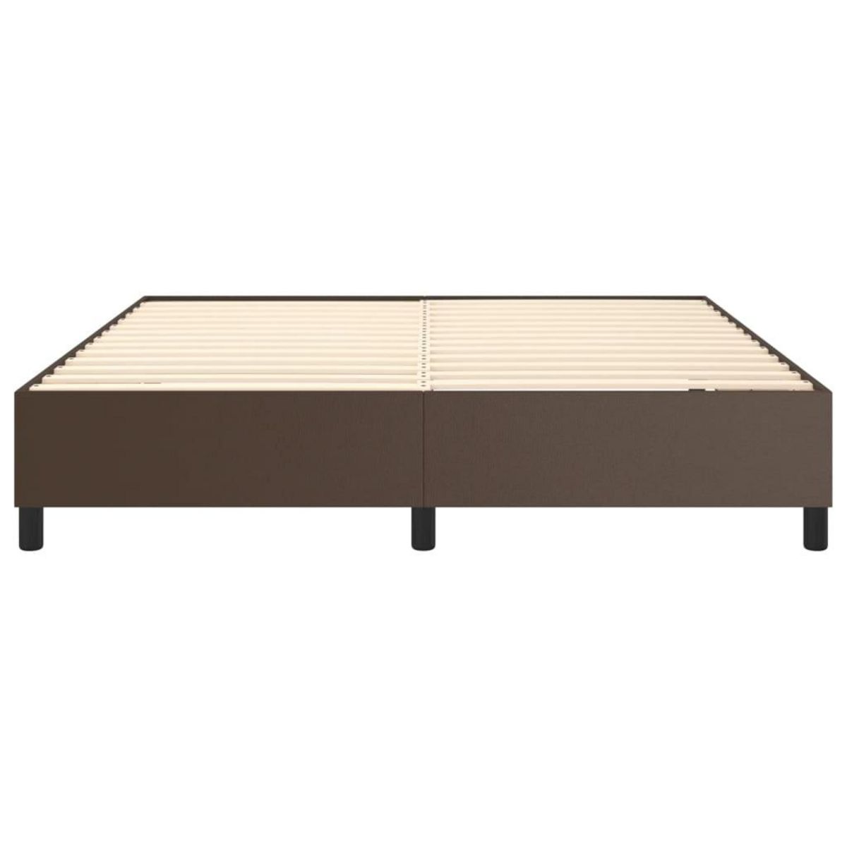 VIDAXL Cadre de lit sans matelas marron 160x200 cm similicuir