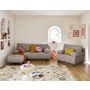 Voir la diapositive 6 : BEST MOBILIER Cristal - pouf modulable - 65 cm - en fausse fourrure côtelée