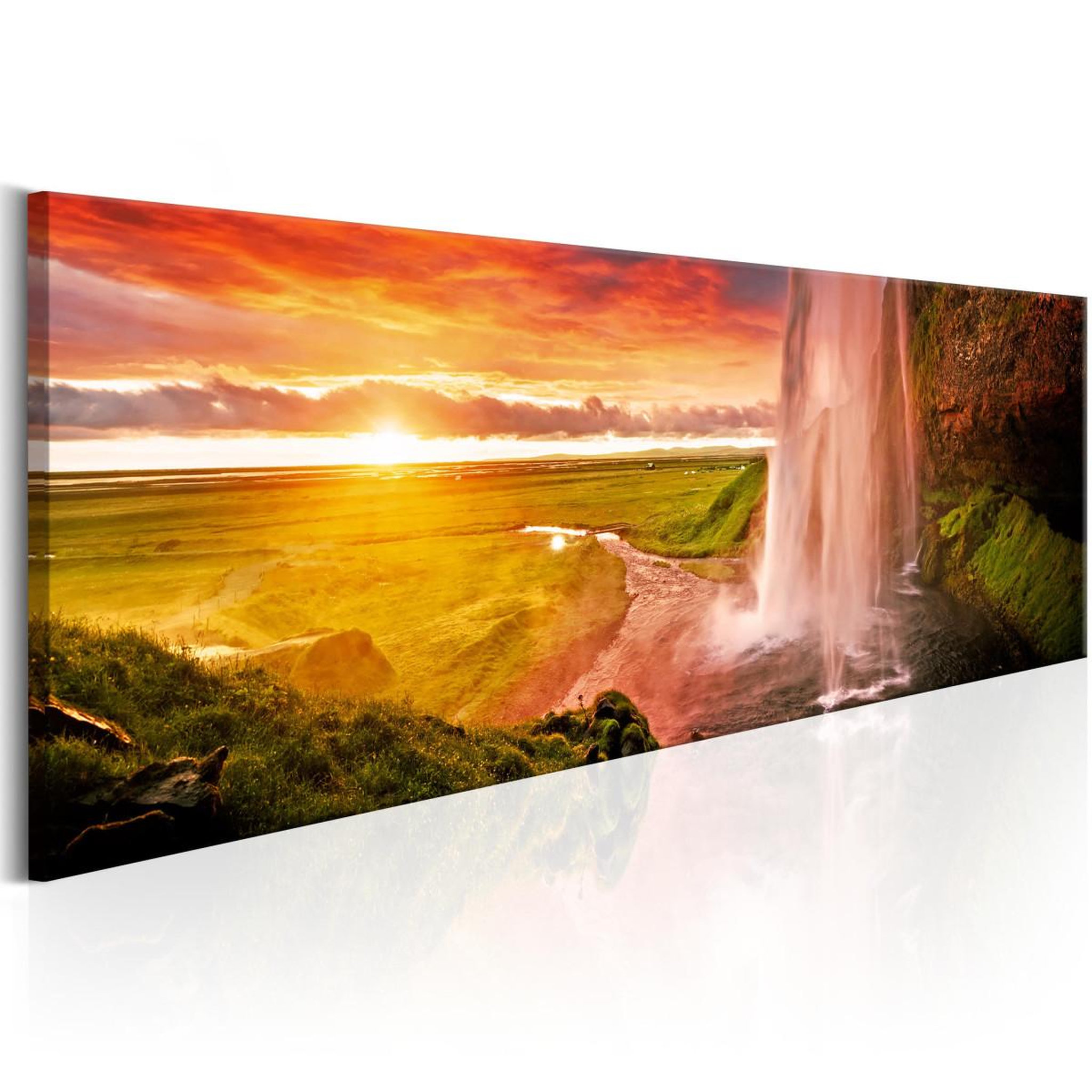 Paris Prix Tableau imprimé  seljalandsfoss waterfall. Coloris disponibles : Multicolore