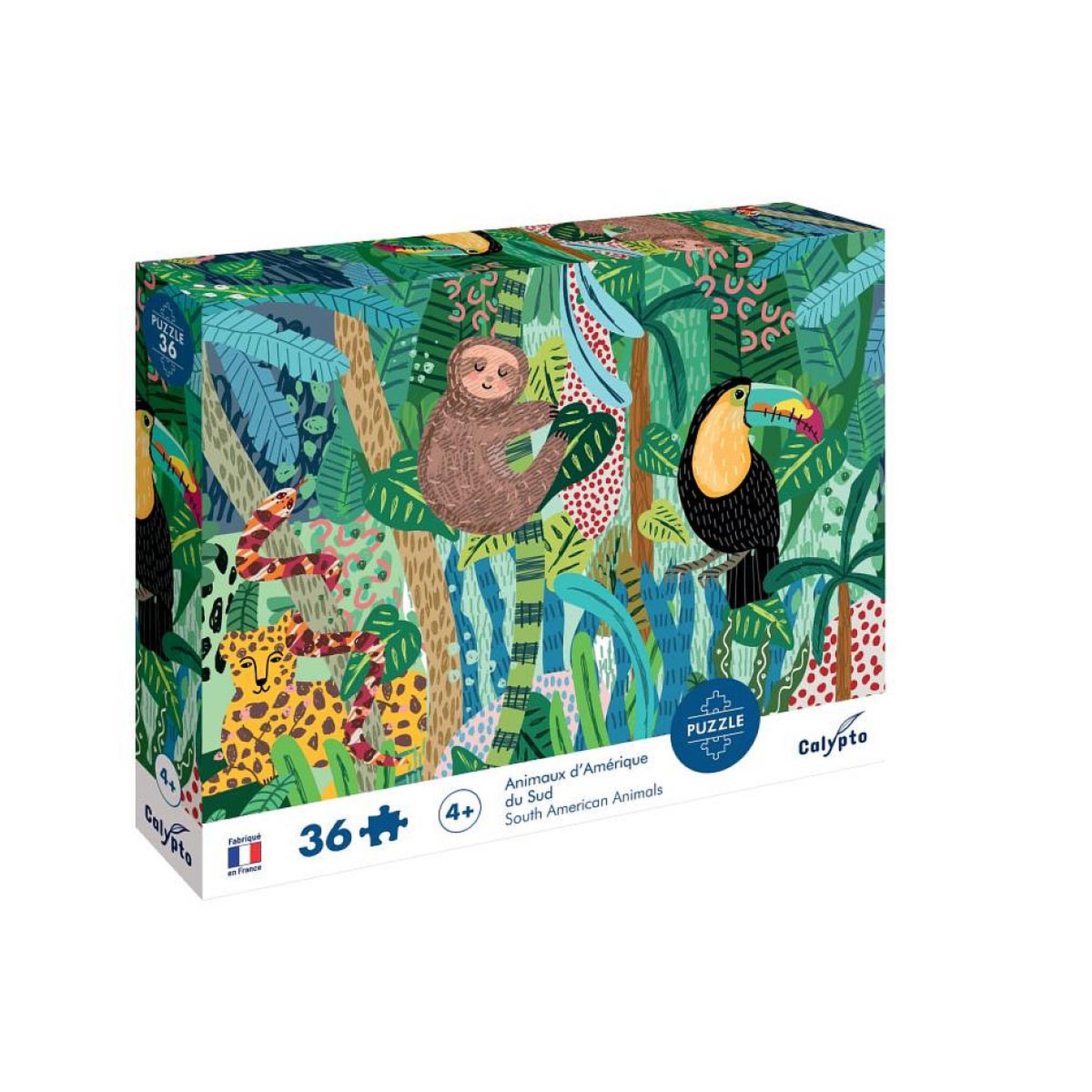 Sentosphere Puzzle 36 pieces - Animaux d Amerique du Sud