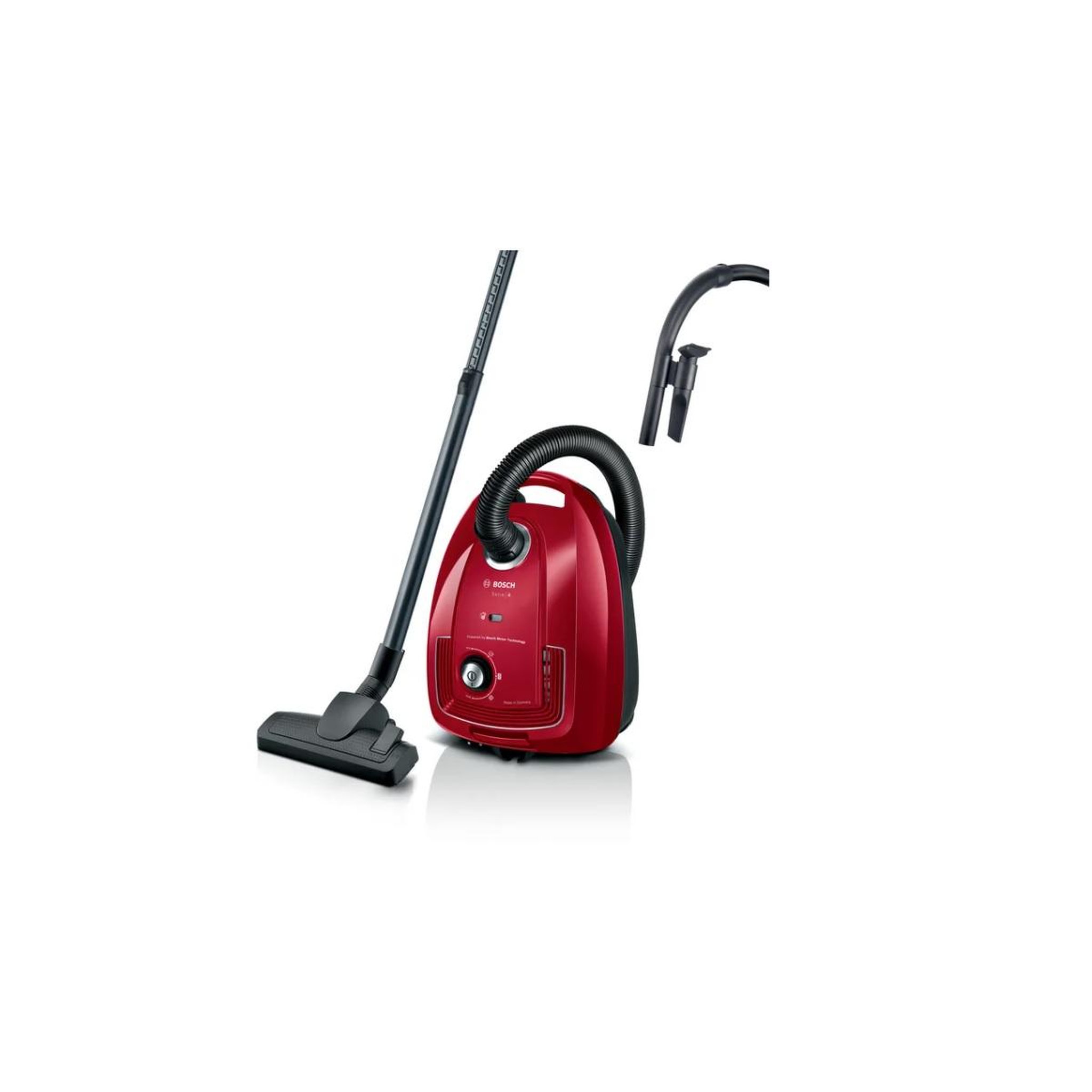 BOSCH Aspirateur traineau 600w 79db rouge - bgb38rd2