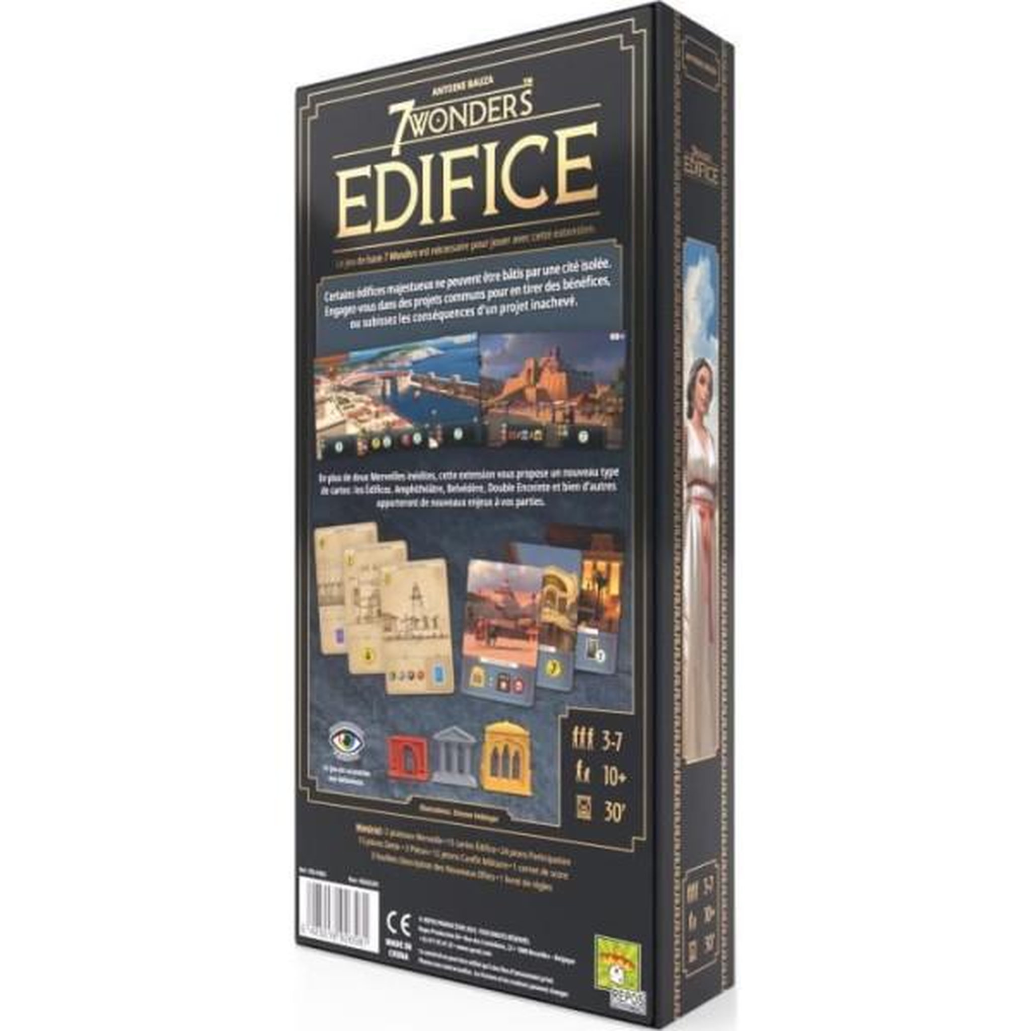 Voir la diapositive 3 : Asmodee Jeu de stratégie Asmodee 7 Wonders Édifices Extension