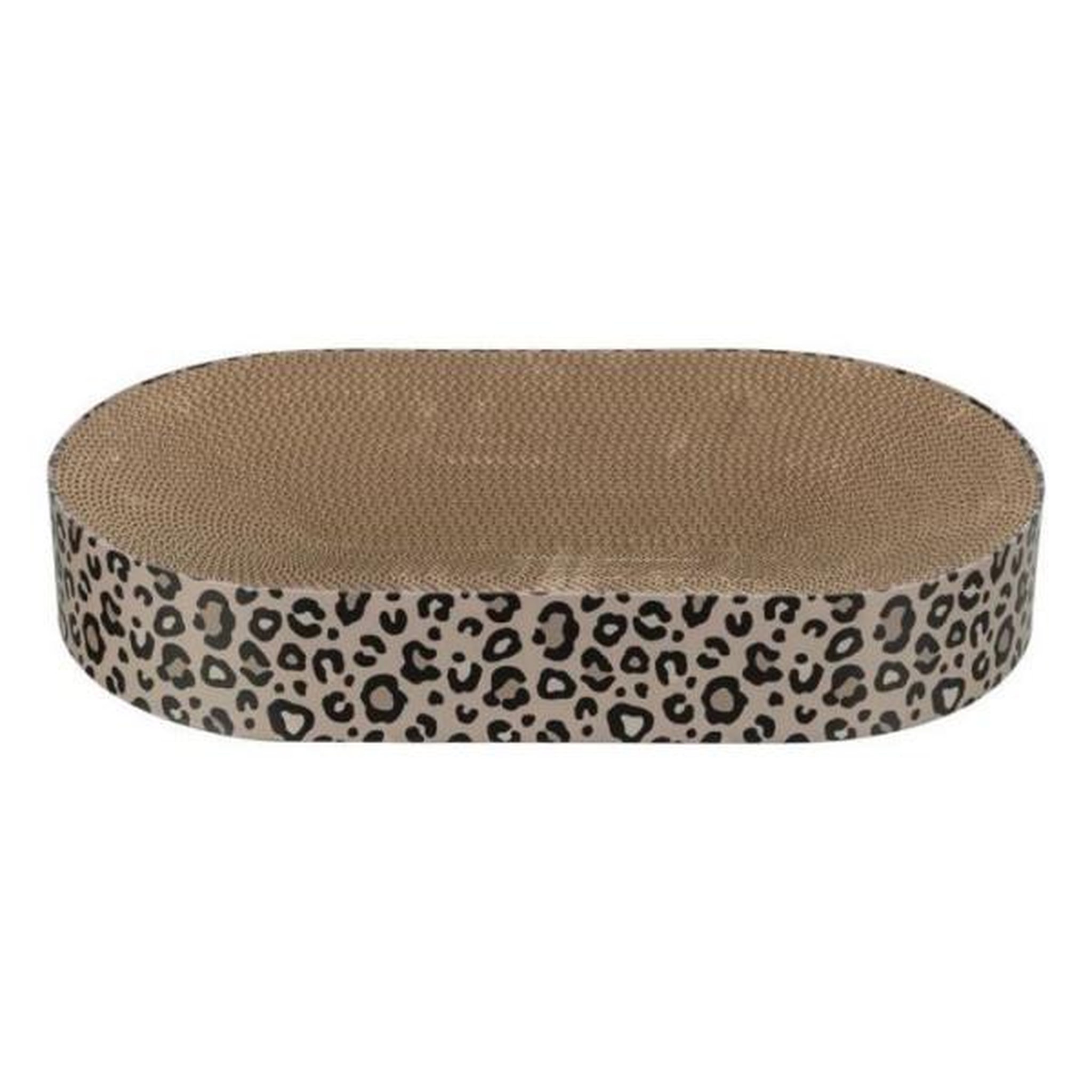 Trixie Lit griffoir - TRIXIE - LEO - Carton - 63 x 10 x 35 cm - Brun imprimé léopard