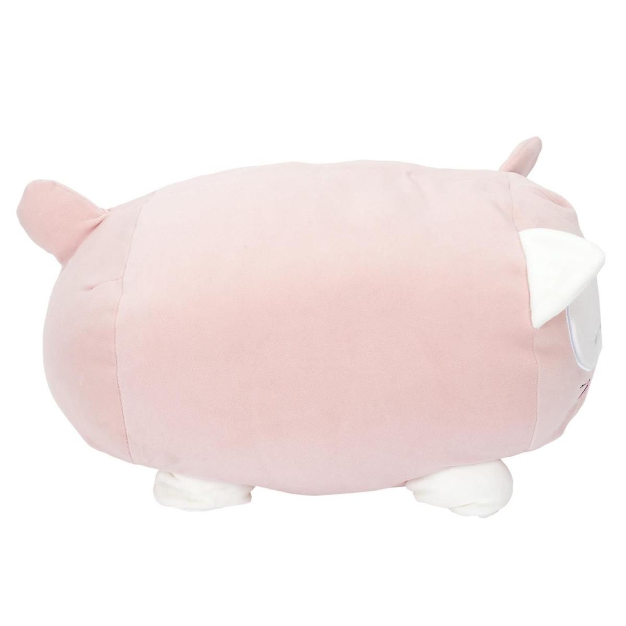 Voir la diapositive 2 : The concept Factory Peluche coussin enfant  chat  30cm rose & blanc