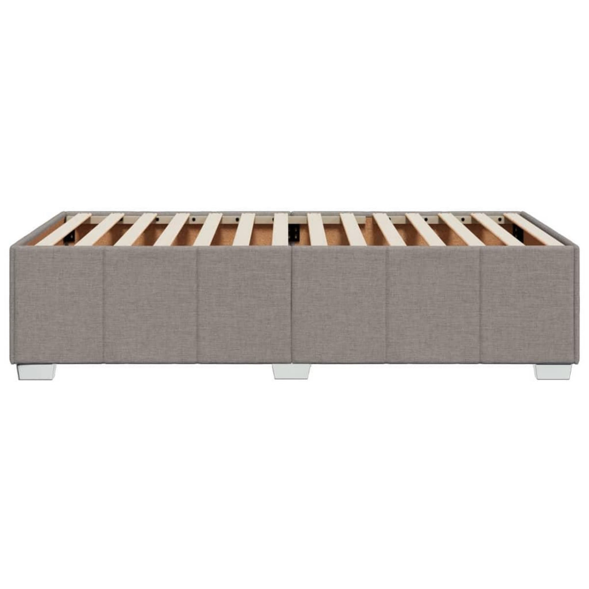 VIDAXL Cadre de lit sans matelas taupe 90x190 cm tissu