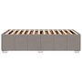 Voir la diapositive 5 : VIDAXL Cadre de lit sans matelas taupe 90x190 cm tissu