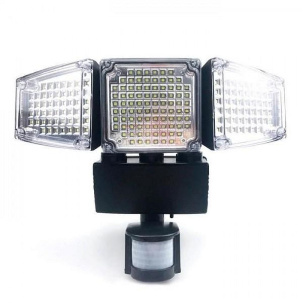LUMI JARDIN LUMI JARDIN Projecteur solaire Blackburn - 3 tetes - H 23 cm - Noir